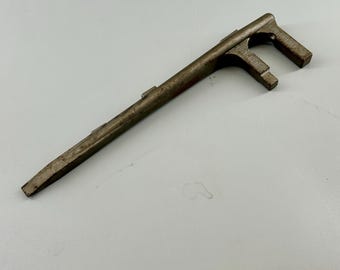 Chiave per valvole ruota vintage Crescent Tool Co. Brevetto in corso di registrazione, attrezzo da officina per meccanici, anni '30