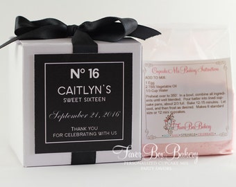 Cupcake Couture Party Favors | Sweet 16 Party Favor | Couture Party Favor | Birthday Party Favor | Cupcake Mix Favor