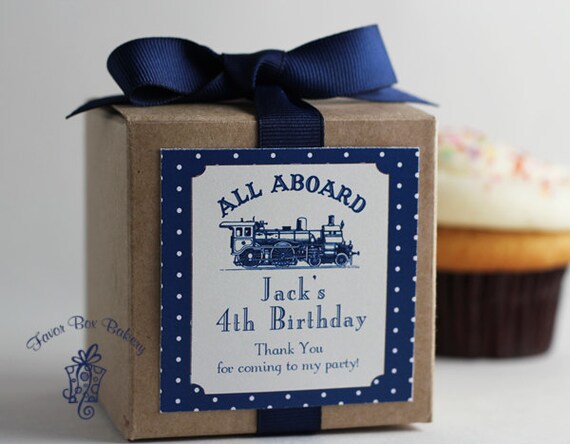 Train Party Favors  | Vintage Train Party | Birthday Party Favor | Choo Choo Train Party | Cupcake Mix | Train Label | Boy Party