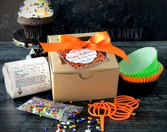 Halloween Baking Kit | DIY Cupcake Kit | Halloween Family Gift | Personalized Halloween Gift | Trick or Treat Gift | DIY Baking | Kid Gift
