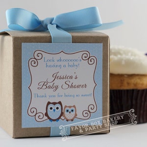 Owl Baby Shower Favors  | Woodland Baby Shower Favor | Nature Baby Shower | Cupcake Mix | Owl Label | Personalized Favors