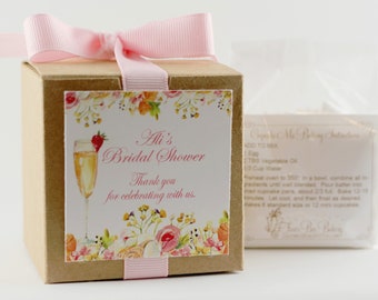 Bridal Shower Favor  | Floral Shower Favor | Succulent Bridal Shower | Modern Shower Favor | Cupcake Mix | Custom Label