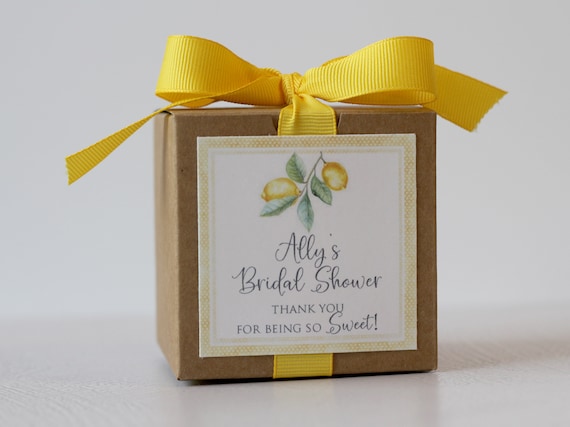 Bridal Shower Favors  | Lemon Shower Favor | Lemon Bridal Shower | Modern Shower Favor | Cupcake Mix | Cupcake Box | Custom Label