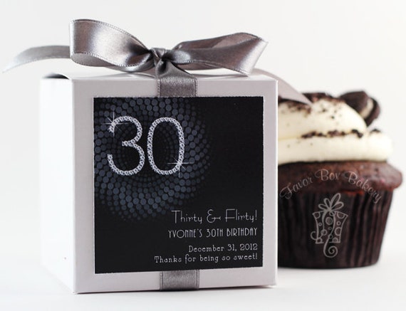 Birthday Party Favors  | 30th Birthday Favor | Milestone Favors | Cupcake Mix | Party Favor | Personalized Favor Box | Cupcake Box
