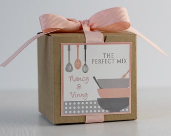 Bridal Shower Favors  | Engagement Party | Couples Shower | Cooking Couples | Cooking Shower Favor | Cupcake Mix | Custom Label