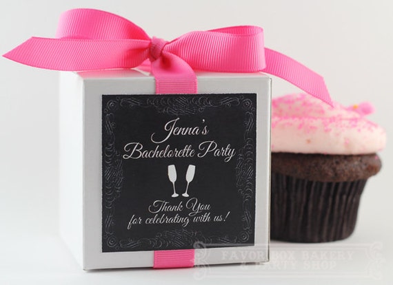 Bachelorette Party Favors Naughty Party Favor Bachelorette Party Black Pink  Cupcake Box Cupcake Mix Personalized 