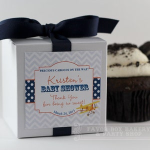 Baby Shower Favors  | Airplane Baby Shower | Precious Cargo Shower | Vintage Airplane | Cupcake Mix | Custom Label | Personalized