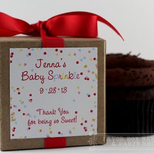 Sprinkle Shower Favors  | Baby Shower Favor | Confetti Party Favor | Cupcake Mix | Sprinkle Favor | Personalized Favors