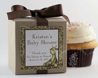 Giraffe Baby Shower Favors  | Safari Baby Shower | Jungle Baby Shower | Baby Shower Favor | Cupcake Mix | Personalized Party Favor
