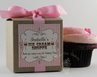 Ice Cream Party Favors  I Ice Cream Shop Party Favor I Birthday Party Favor I Kids Party Favor I Cupcake Mix I Ice Cream Favor Box