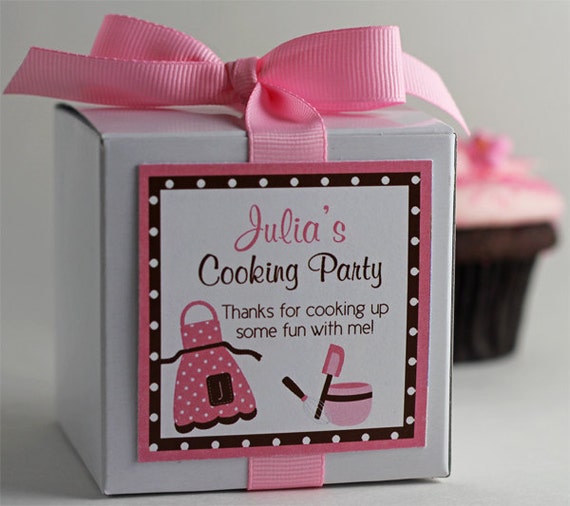 kids cooking party favors