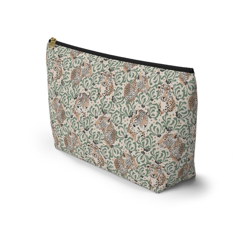 Mahjong Tiles Storage Bag Leopard Print Neutral Leopards Safari Pattern image 4