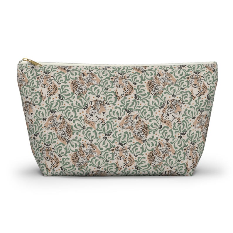 Mahjong Tiles Storage Bag Leopard Print Neutral Leopards Safari Pattern image 7