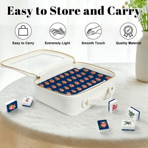 American Mahjong Tile Set Sacred Heart with Bird and Flowers image 4