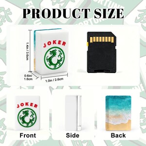 American Mahjong Tiles Set Coastal Print Summer Beach Shore Teal Blue Turquoise Aqua White image 5