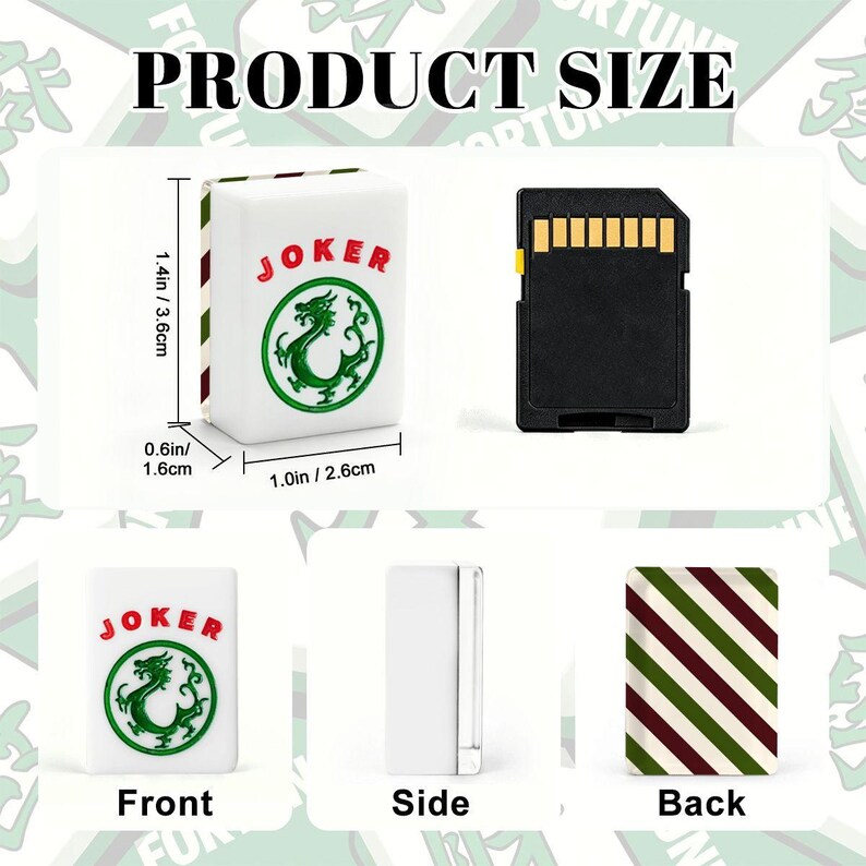 American Mahjong Tiles Vintage Christmas Diagonal Stripe Pattern Red Green Cream image 10