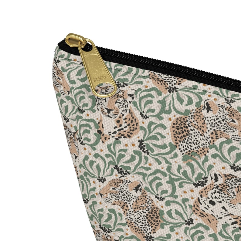 Mahjong Tiles Storage Bag Leopard Print Neutral Leopards Safari Pattern image 3