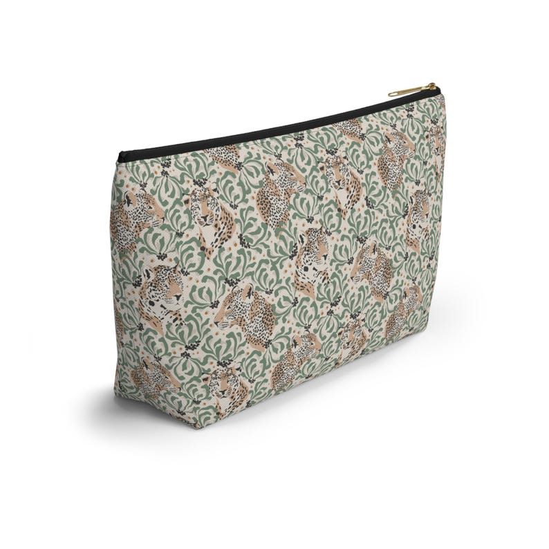 Mahjong Tiles Storage Bag Leopard Print Neutral Leopards Safari Pattern image 5