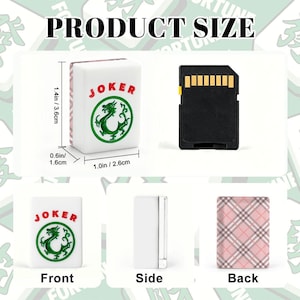 American Mahjong Tile Set with Jokers Light Pink Tartan Plaid Pattern - Tiles Only image 5
