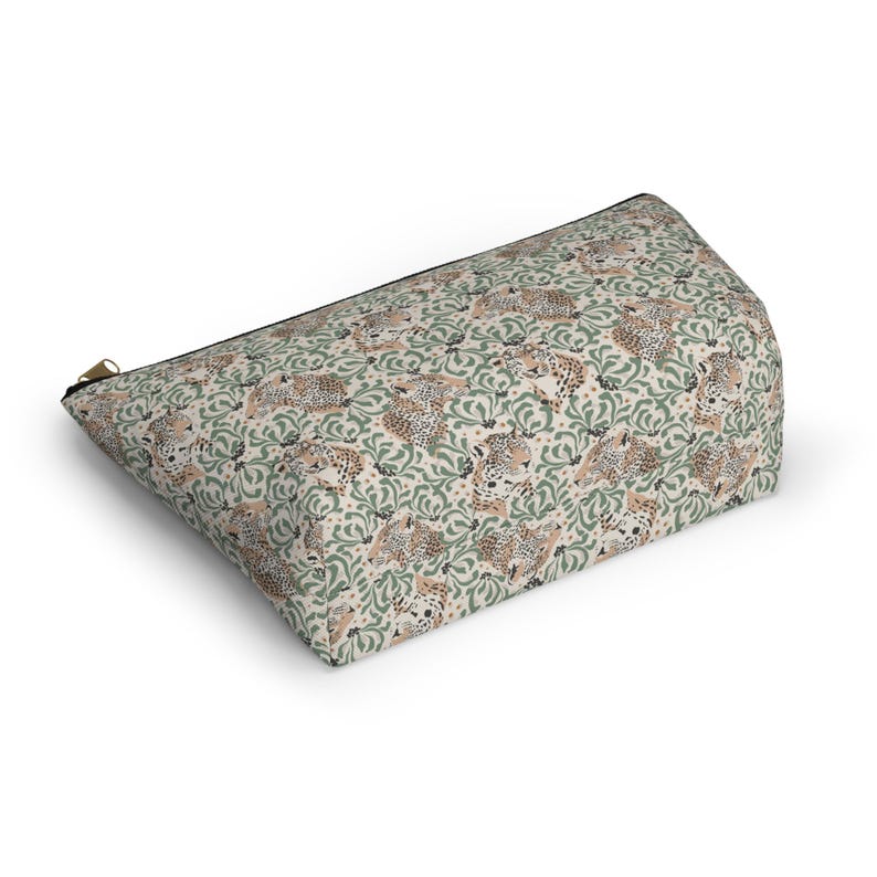 Mahjong Tiles Storage Bag Leopard Print Neutral Leopards Safari Pattern image 6