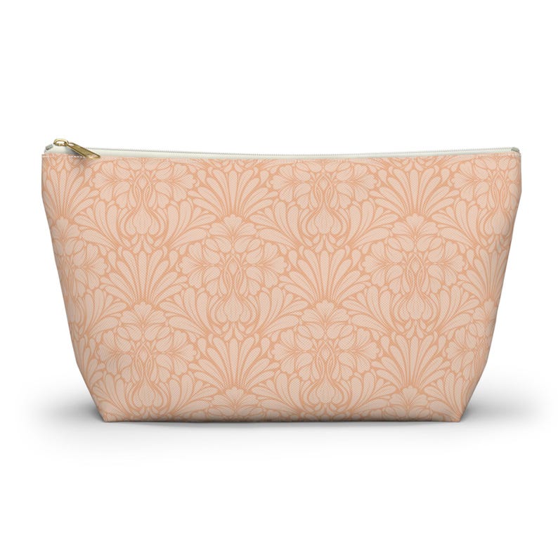 Mahjongtegels Opbergtas Jugendstil Schelpenpatroon Pastel Perzik afbeelding 8