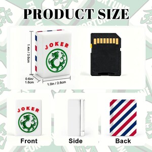 American Mahjong Tiles Set Red White and Blue Diagonal Stripes Pattern image 8