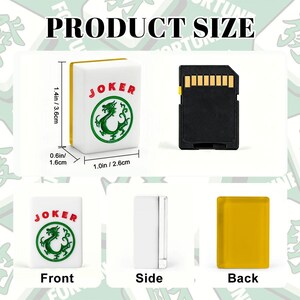 American Mahjong Tiles Set - Dark Mustard Yellow Plain Solid Block Color image 7