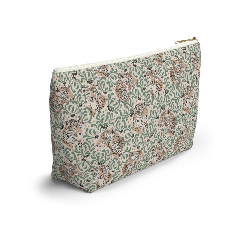 Mahjong Tiles Storage Bag Leopard Print Neutral Leopards Safari Pattern image 11