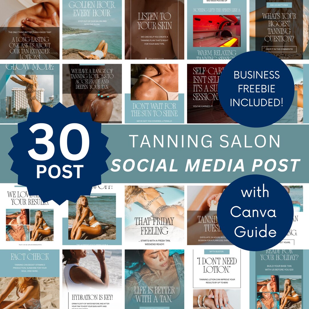 Tanning Salon Social Media Post, Spray Tan Templates, Esthetician Posts ...