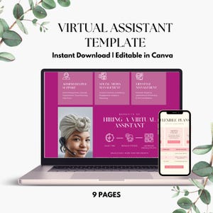 Virtual Assistant Portfolio Website: Canva Website Template