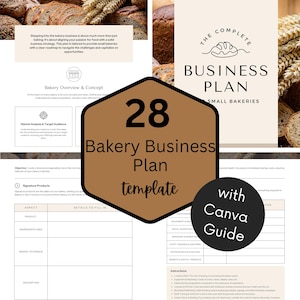 Modello di business plan per panetteria: guida all&#39;avvio di un&#39;attività di 28 pagine (download PDF)