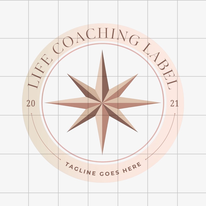 Life Coach Logo Bundle Canva | 6 Editable Coaching Logos | Boho Minimal ...