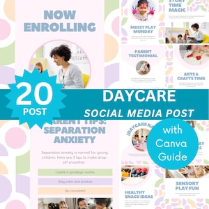 デイケアソーシャルメディア投稿テンプレート 保育ビジネスInstagram投稿 幼稚園マーケティング 教師教育者投稿 幼児教育