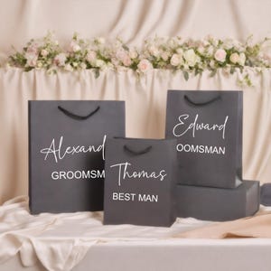 Personalised Groomsmen Gift Bag, Best Man Gift Bag, Groomsmen Gift, Personalised Gift Bag, Personalized Gift,Wedding Party Gift Bags Favors