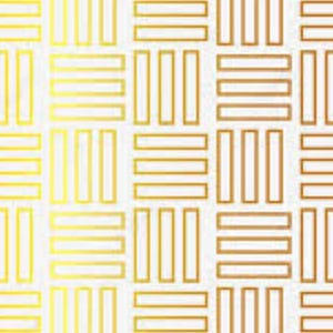 Moderne batik met gouden motief – geometrische digitale muurkunst | Hedendaagse etnische print