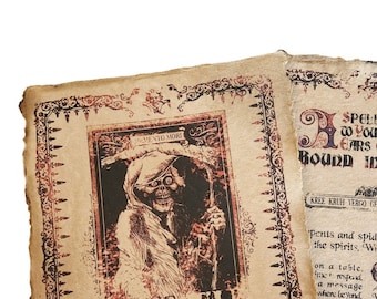 Madame Leota Spell Book pages, Haunted Mansion
