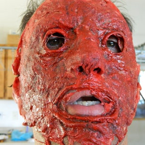Halloween Horror Mask - Bloody Latex skinned Mask - Hand made