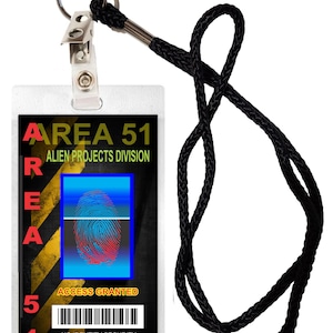 Novelty ID Security Badge Area 51 Halloween Costume Movie Prop
