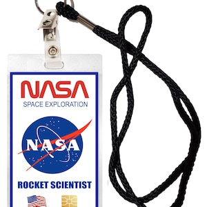 Novelty ID Security Badge NASA Rocket Scientist Halloween Costume Movie Prop Badge