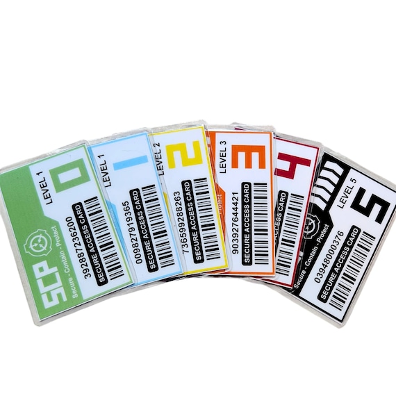 SCP two sided 5 levels to choose, Quality Laminated 10 mil ID Cards, Actual size