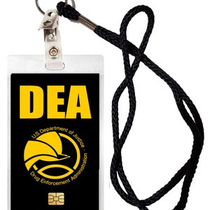 Novelty ID Security Badge DEA Halloween Kostüm Movie Prop Abzeichen