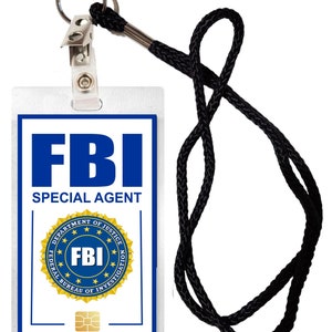 Novelty ID Security Badge FBI Halloween Costume Movie Prop Badge