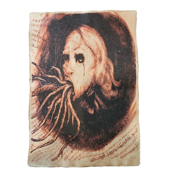 死霊のはらわた、ネクロノミコン、死者の書の古い印刷本のページ #3