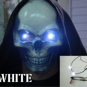 3 mm superheldere led-ogen buigbare bril met effectcontroller voor maskers, cosplay (batterij niet inbegrepen)