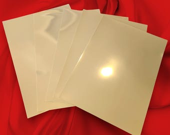 Inkjet printable Gold Mirror vinyl sticker sheets A4 size (8.25 x 11.5) waterproof, Great for stickers, Christmas, Golden Tickets and more!