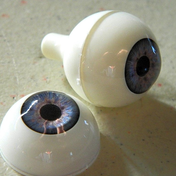 Par de ojos acrílicos humanos realistas de tamaño natural para accesorios de Halloween, máscaras y muñecas.