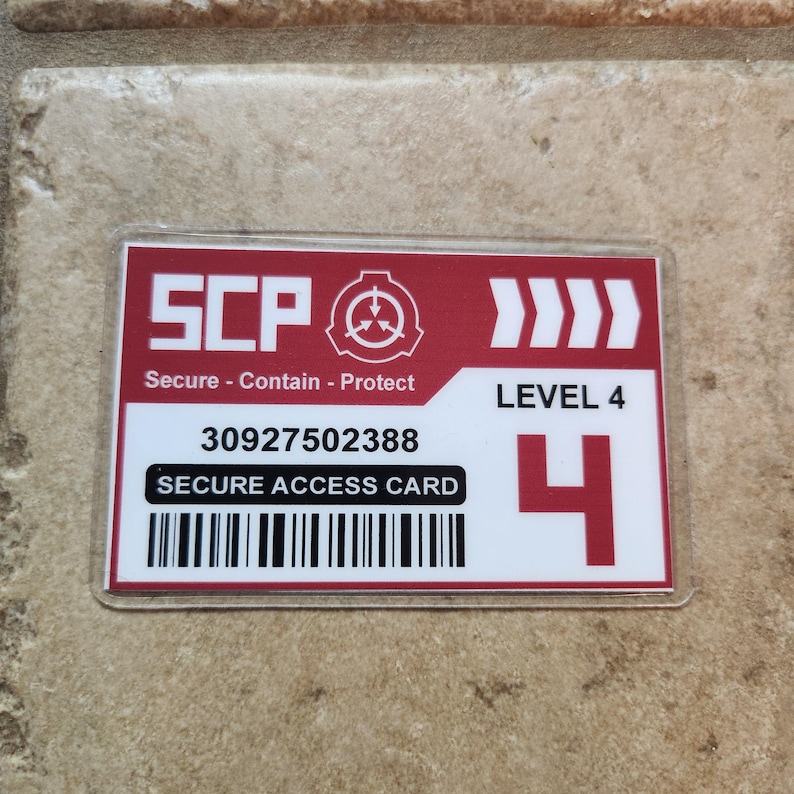 SCP Two Sided 5 Levels to Choose, Quality Laminated 10 Mil ID Cards ...