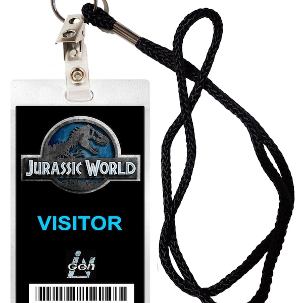 Jurassic World Security Badge - Etsy