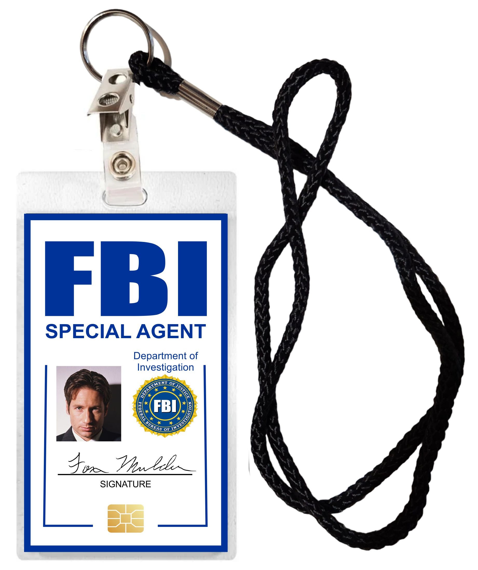Novelty ID Security Badge FBI Fox Mulder X Files Halloween Costume ...
