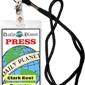 Daily Planet Clark Kent Nieuwigheid ID-badge Halloweenkostuum Filmrekwisiet
